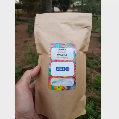 Kawa Gusto Cafe z własną etykietą