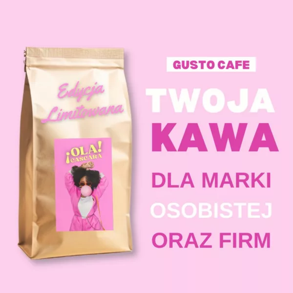 Kawa Gusto Cafe z własną etykietą