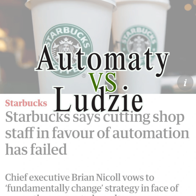 Wpis "Automaty Versus Ludzie w Starbucks" - Blog #KrzysztofBarista