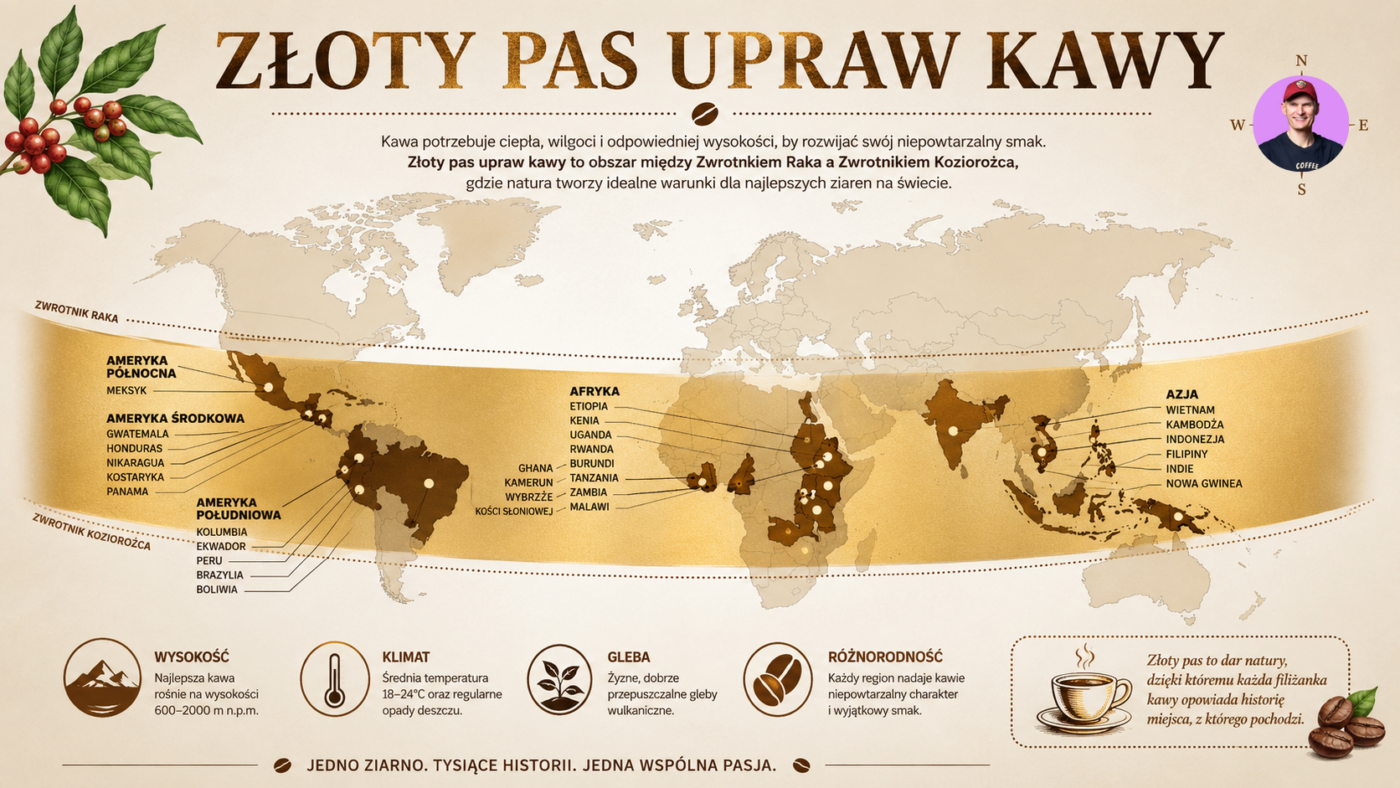 Obrazek 'Złoty Pas Upraw Kawy" - wpis na blogu Kawa- Warszawa.pl by #KrzysztofBarista